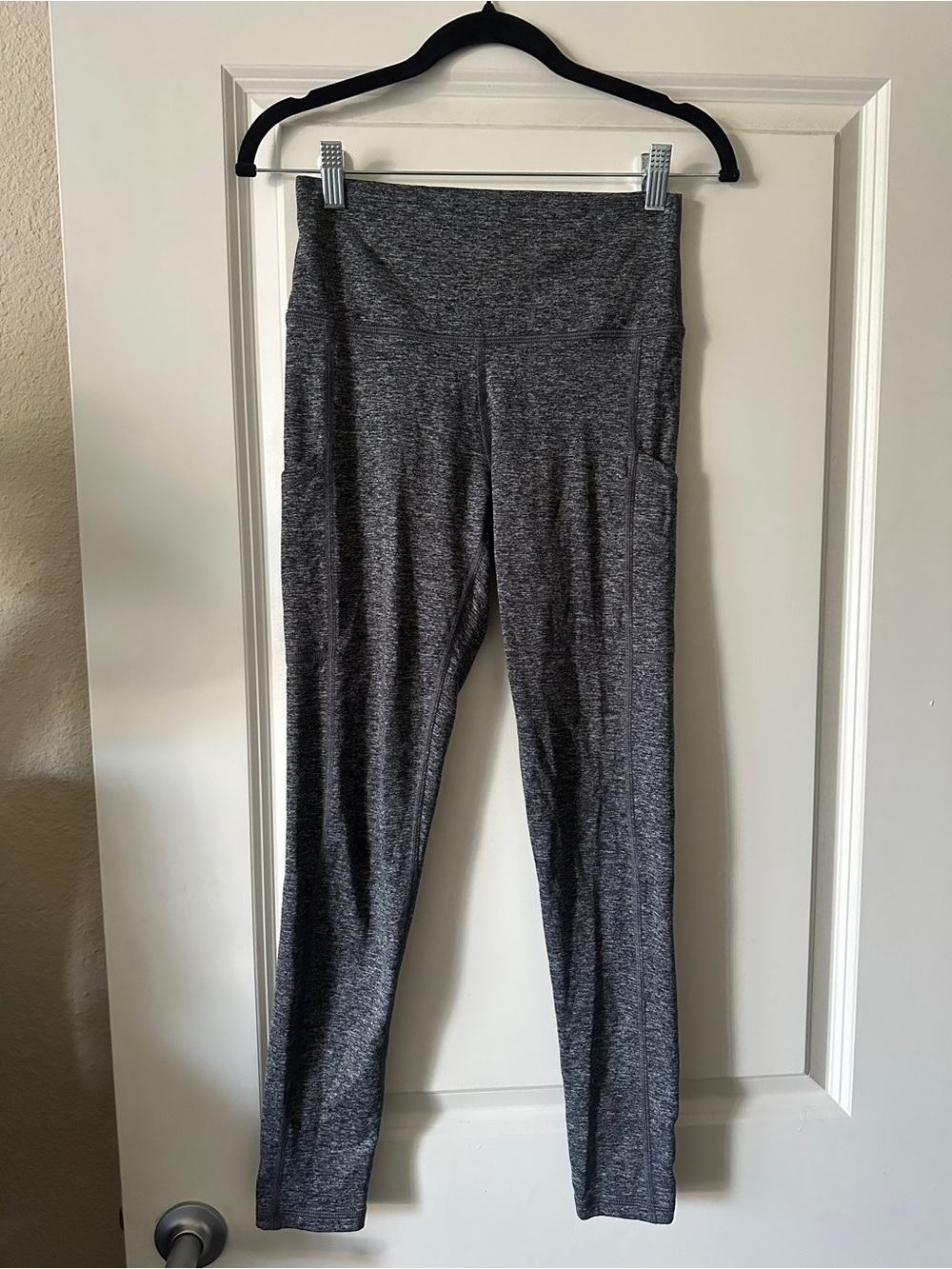 aerie Heather Gray High-Rise Leggings with Side Pockets